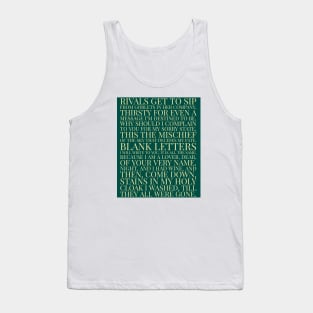 Heart Broken Sad Peotry | Poem Tank Top